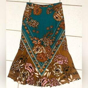 Free People Bali After Hours Floral Maxi Skirt